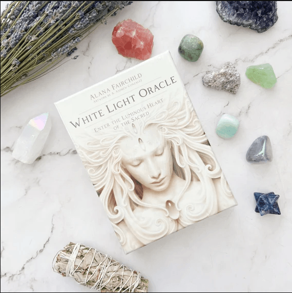 white light oracle orakelkort av alana fairchild gå in i det heliga hjärtat