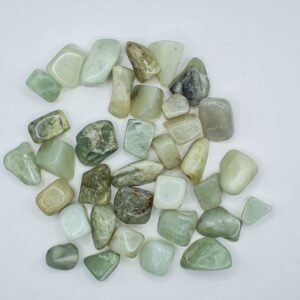 Jade trumlad sten – grön lyckosten